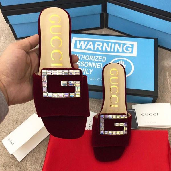 

2019 spring high version fashion womens summer simple real leather insole soft and comfortable flat sandals womens slippers with original qe, Black