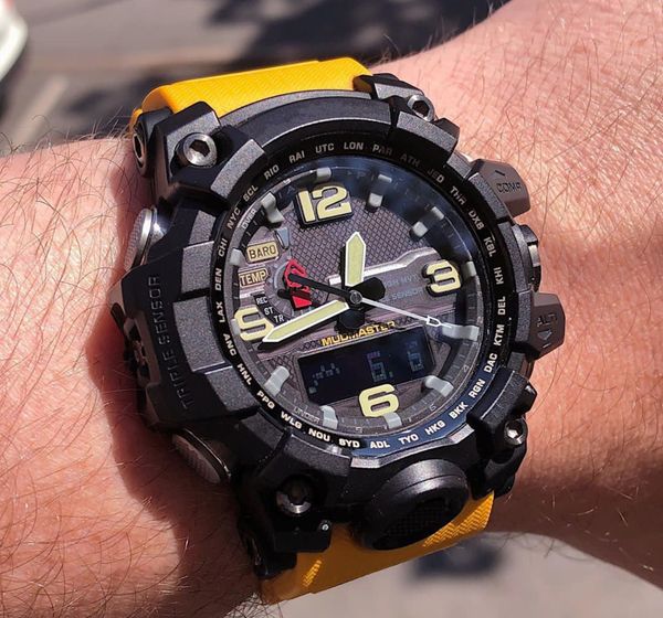 

gwg luxury designer mens watch waterpoor led analog digital sport wholesale wrist watches compass thermometer all pointer work shock watches, Slivery;brown