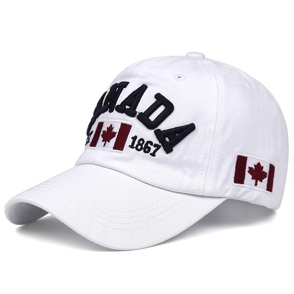 

2020 new canadian thorn maple embroidered baseball cap men and women trendy hip-hop hat wild couple hat fashion sports hat niame, White