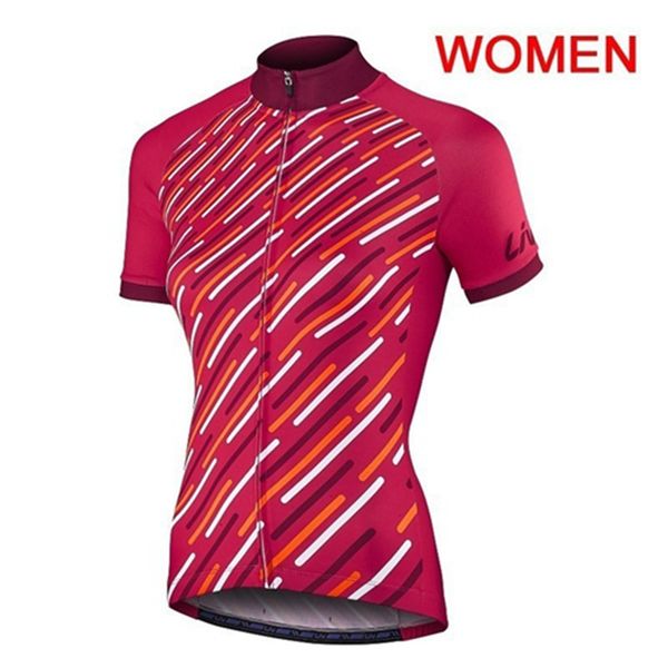 

2019 liv women cycling short sleeve jersey mtb bicycle breathable quick dry mountain bike shirt outdoor sportswear k071607, Black;red