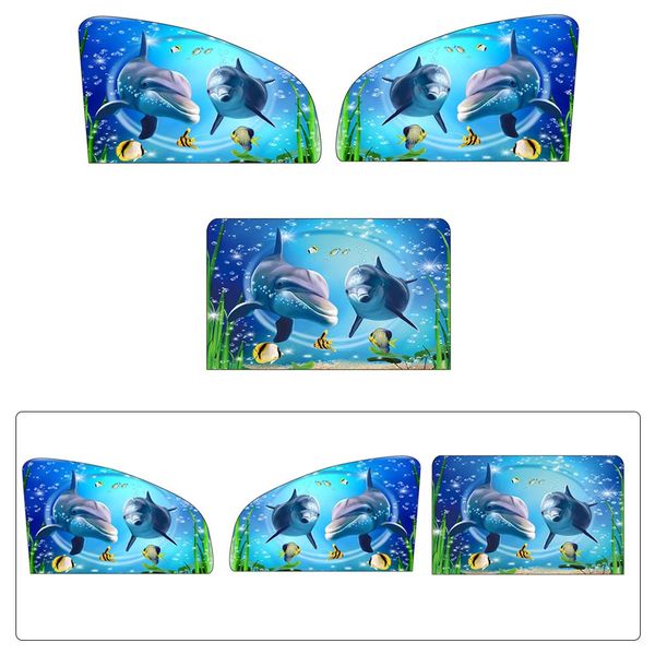 

universal car side window sunshade curtain summer adjustable sunscreen baby sun shade solar uv protection foils animal pattern