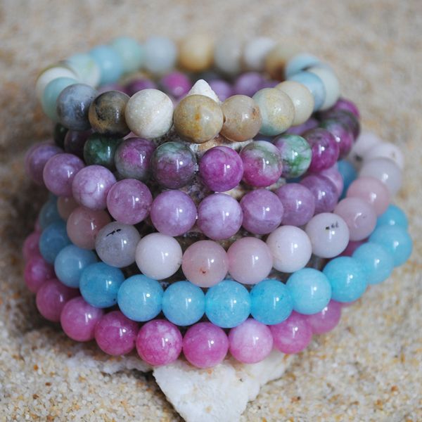 

natural stone ice seed crystal bracelet transfer navy blue treasure lovers bracelet hipster accessories, Black