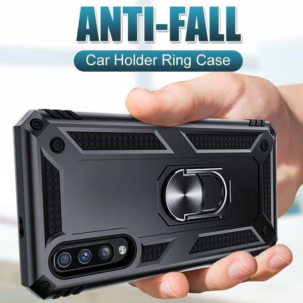 

luxury armor shockproof case for samsung galaxy a50 a10 a30 a40 a70 2018 m10 m20 s9 s10 s8 note 8 9 car holder ring case cover