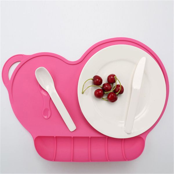 

2019 new style baby kid silicon plate sucker slip-resistant baby placemat waterproof snack mat child dinner plate plato plaat