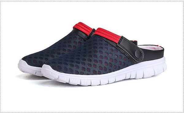 

wholesale 2019 new slippers for men and women hole shoes eva material size 35-45 ing, Black