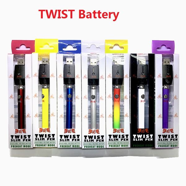 

TOP В.В. подогревать батареи 320mAh Vape ручки переменного напряжения 3.3-4.8v для Vape Картридж VS илов твист батареи на складе !!
