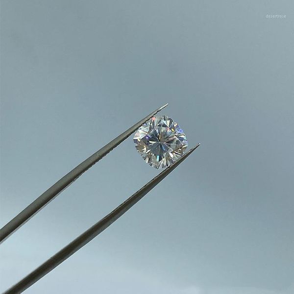 

real d color fl cushion cut diamond moissanite lab create loose stones for band pass test give a moissanite report 0.6ct1, Black