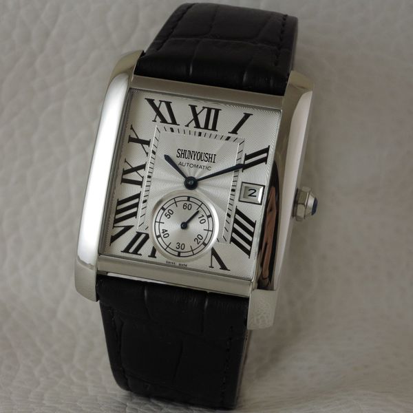 

u brl9 man automatic mechanical bell watches stainless steel date ross watch men bang watches boat wristwatch syd2, Slivery;brown