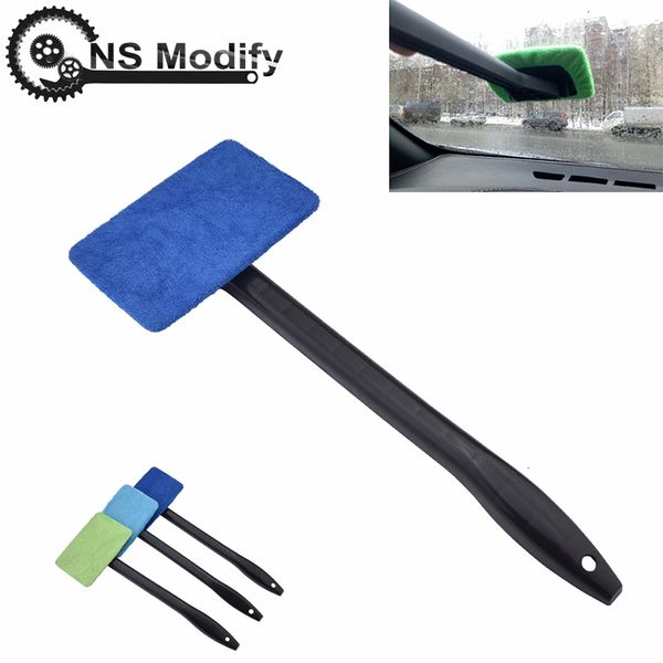 

ns modify car window cleaner tool window brush microfiber wiper portable microfiber windshield easy cleaner portable long handle