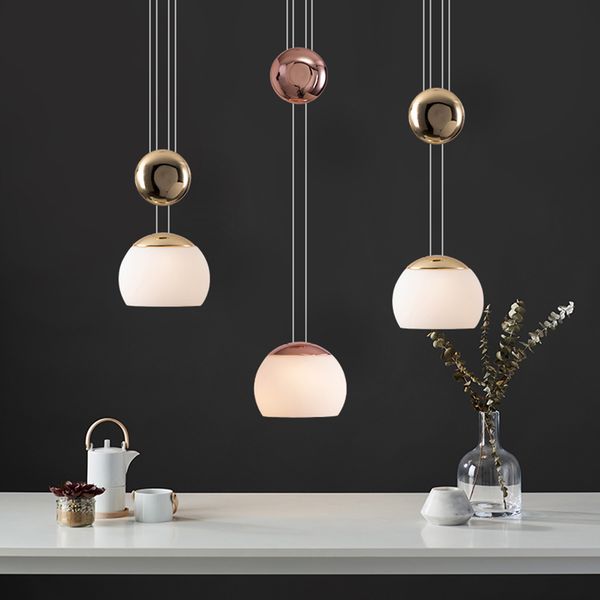 

new nordic design glass pendant lamps modern restaurant bar dining room kitchen industrial home lighting hanging light fixtures