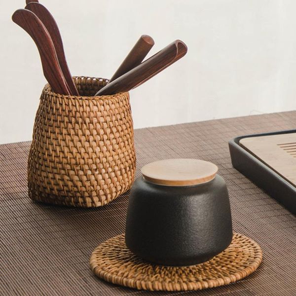 

cup mat corn fur woven dining table mat heat insulation pot holder coasters coffee drink cup table placemats mug
