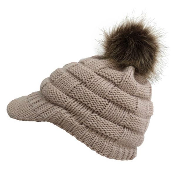 2019 2019 Explosion Models Knitted Wool Ball Wool Hat Checkered Ponytail Brim Knit Hat Sq264 From Bestbuy1688 2 37 Dhgate Com