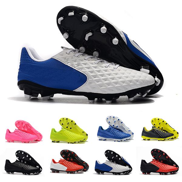 

new 2019 tiempo legend viii fg under the radar mens low ankle soccer shoes boots 8 triple black white red football sergio ramos cleats