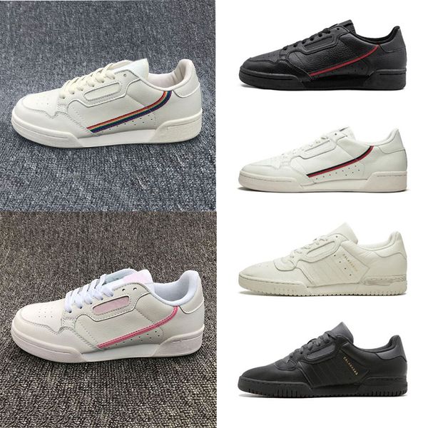 

calabasas casual shoes continental 80 cloud white grey powerphase core black white grey mens womens trainer shoes size 36-45