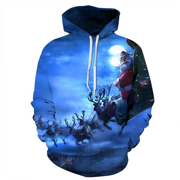 

mens casual christmas lover 3d print party long sleeve hoodie blouse christmas hoodie men novelty autumn winter top, Black