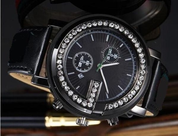 

luxury watches women men clock shinning diamonds bezel leather strap brand quartz wristwatches for men lady gift, Slivery;brown