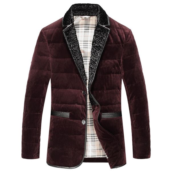 

winter down jacket for men big size warm xxxxl 5xl quality men's coat by factory, Black