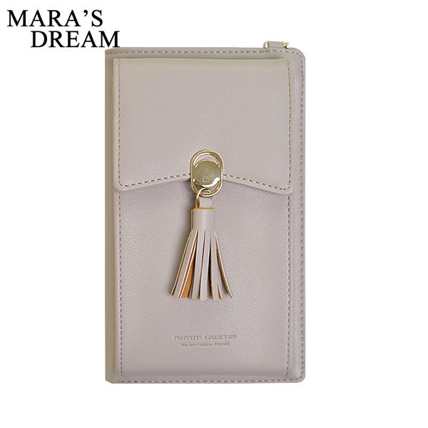 

mara's dream 2020 new solid color ladies large-capacity multi-function mobile phone bag wallet simple small bag coin purse
