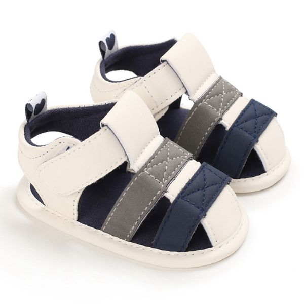 

sandals summer born infant baby boys girl pu sneakers toddler soft crib walkers shoes 0-18m, Black;red