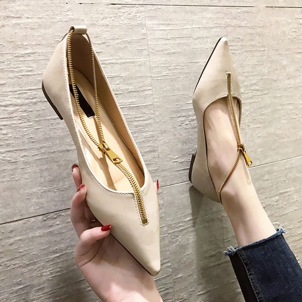 

korean shoes women's moccasins female footwear pointed toe shallow mouth casual sneaker elegant 2020 dress summer boat new, Black