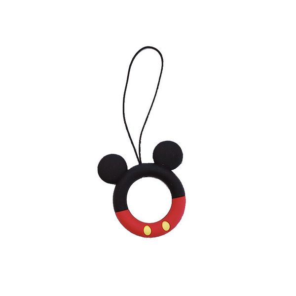 

3d cute cartoon animal lanyard anti-lost universal mobile phone short lanyard girl's silicone pendant ring strap for all phone