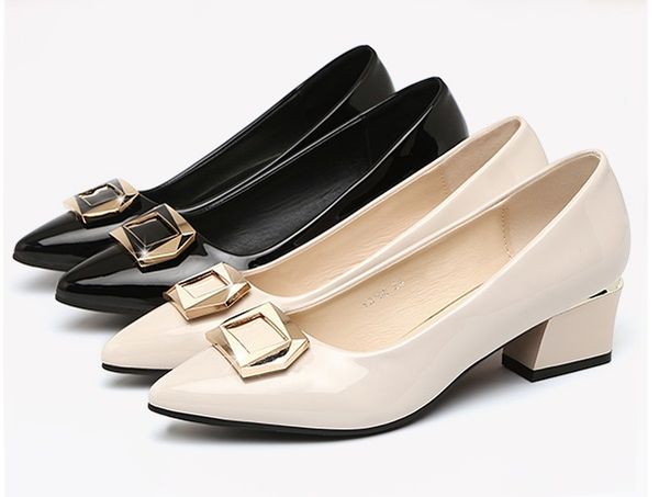 patent leather work shoes