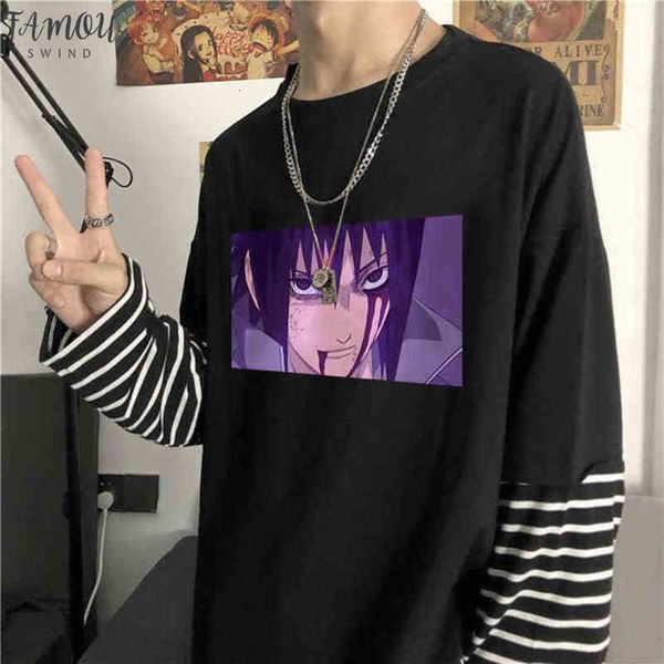 

streetwear harajuku t shirt women clothes patchwork gothic cartoon anime print t shirt korean clothes 2020 new arrival, White