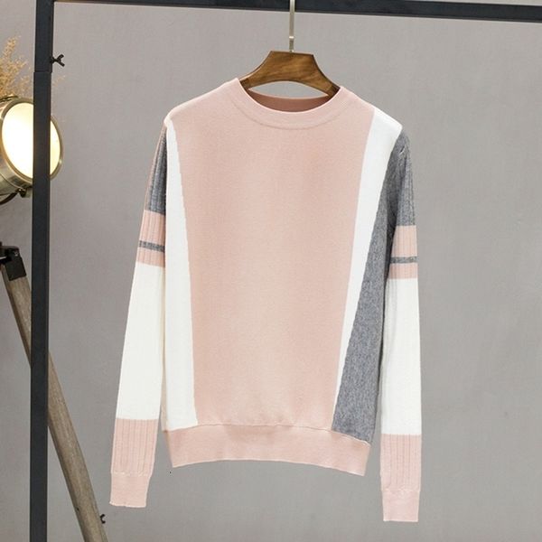 

women sweaters designer sweater women winter autumn sweater women pullover jumper o neck knitted solid outwear pull femme, White;black