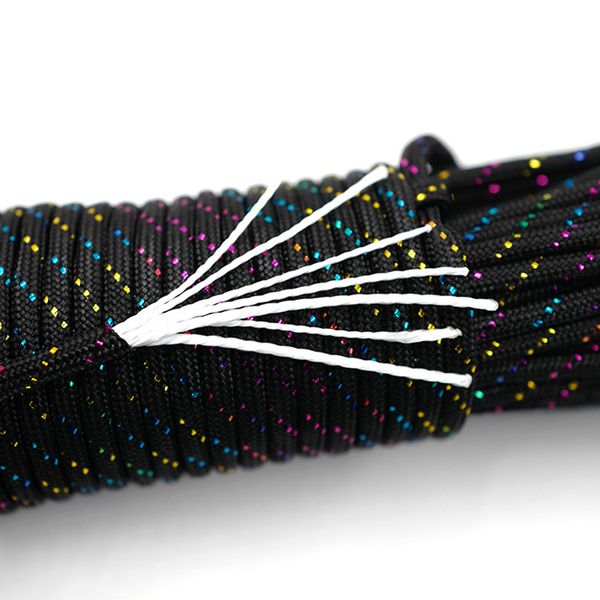 

new dazzling 550 paracord parachute cord lanyard 4mm diameter with tracing strips for party decorating wrist wrap bracelet
