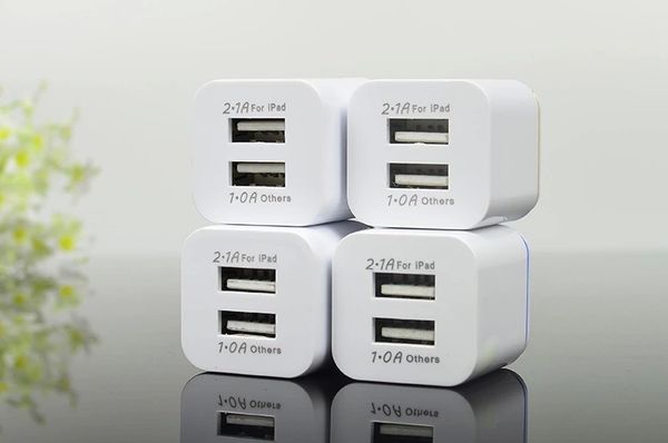 

5v 2.1/1a double us ac travel usb wall charger for cell phones adapter