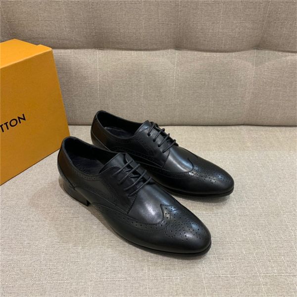 

20ss mens genuine leather shoes loafer big size official shoes gentle mens travel walk shoe casual comfort breath shoes for men ryj202035d6, Black;red