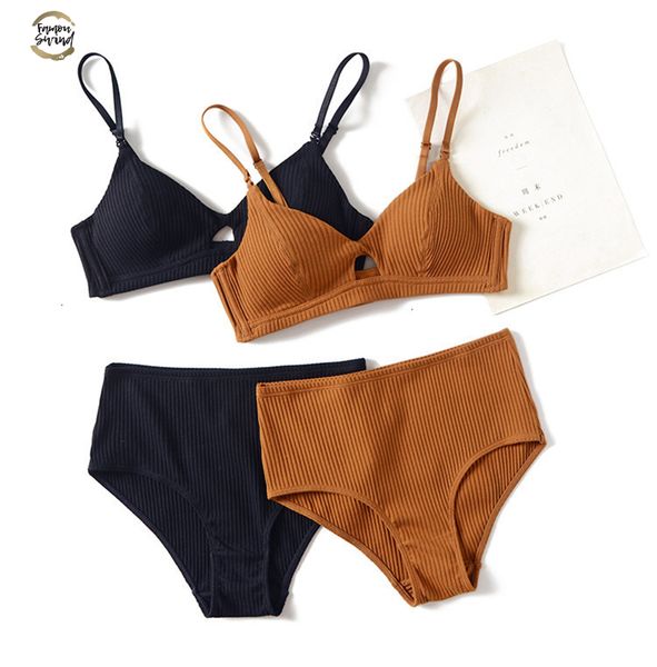 

underwear womens set cotton bra brief set wire paded push up seamless lingerie bra set hight waist lenceria mujer, Red;black