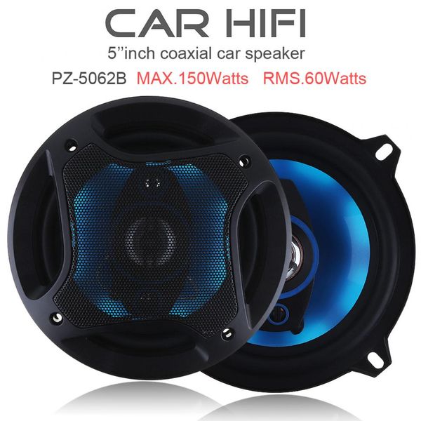 

2pcs 5inch 150w 3 way car coaxial horn auto audio music stereo full range frequency hifi speakers non-destructive installation