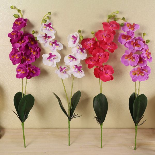 

silk artificial butterfly orchid flower phalaenopsis orchid real touch artificial flower wedding floral party