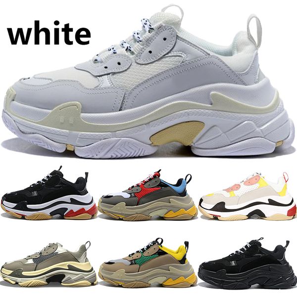

luxury triple black white paris triple s men women casual dad shoes grey pink outdoor fashion mens tennis increasing sneakers us5.5-11