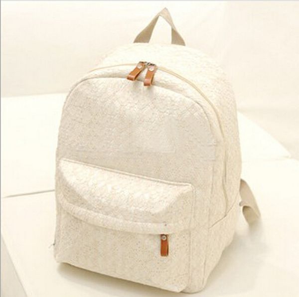 

college wind the new fashion women backpack lace canvas school bag designers brand for teenage girl travel rucksack