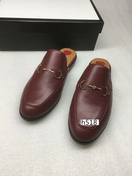 

new sale mules princetown designer classic slippery metal buckle beach slippers soft sweethearts slippers size brand4, Black