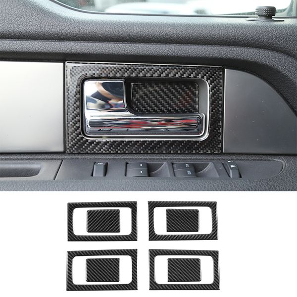 ABS Auto Porta Interna Maniglia Copertura Decorazione Trim Per Ford F150 Raptor 2009-2014 Accessori Interni