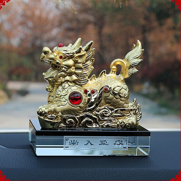 

1 pc 11*6.5 cm qilin chinese beast car interior air freshener perfume diffuser without liquid auto car accessories auspicious