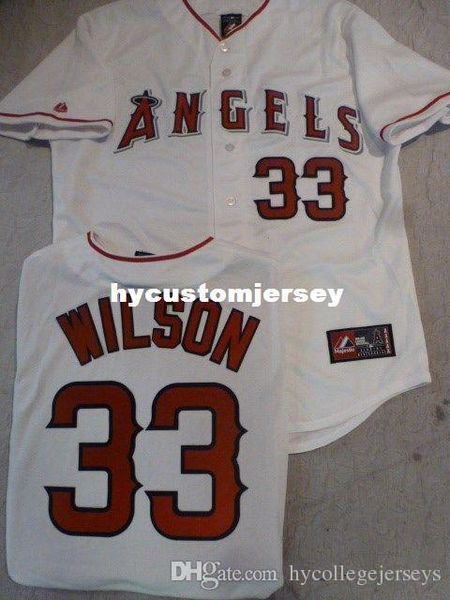 

custom majestic anaheim #33 cj wilson sewn baseball jersey white mens stitched jerseys big and tall size xs-6xl for sale, Black;blue