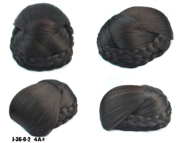 Heat Resistant Fiber Oval Shape Black Brown Women Synthetic Hair