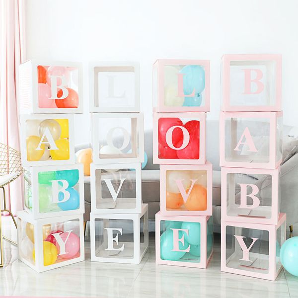 

baby shower cardboard balloon box set for party decoration