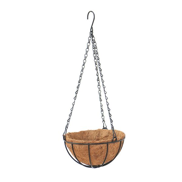 

art wall hanging basket balcony plant rattan decor iron hanging basket
