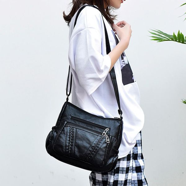 

designer-women messenger bag vintage shoulder bag female solid casual crossbody luxury handbags women bags designer bolsa feminina