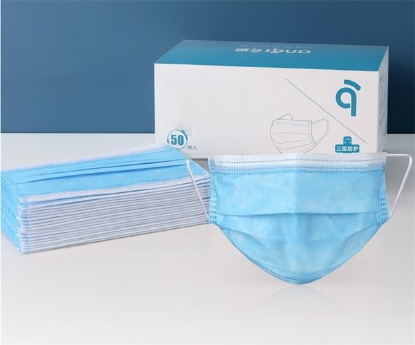 

dhl wholesale mask in stocks face masks daily three layerfog dust proof non woven luxuryfor civil use via m341