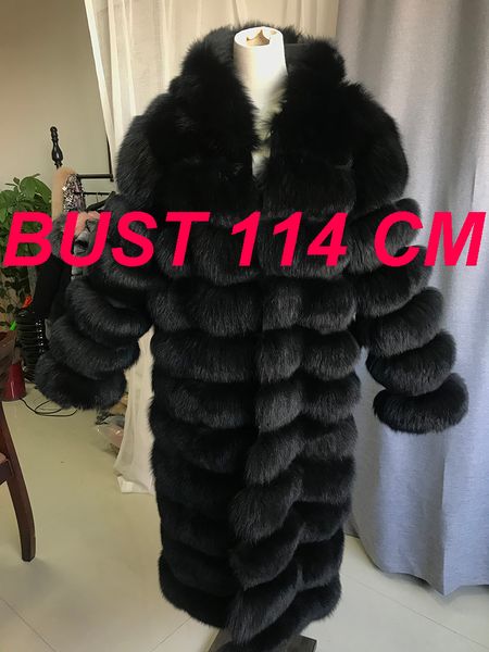 

maylofuer all real fur long coat black