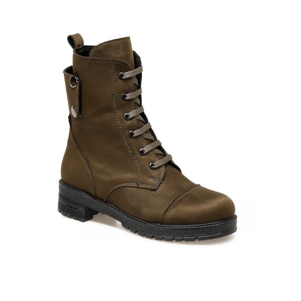 

side khaki women 's boots butigo, Black