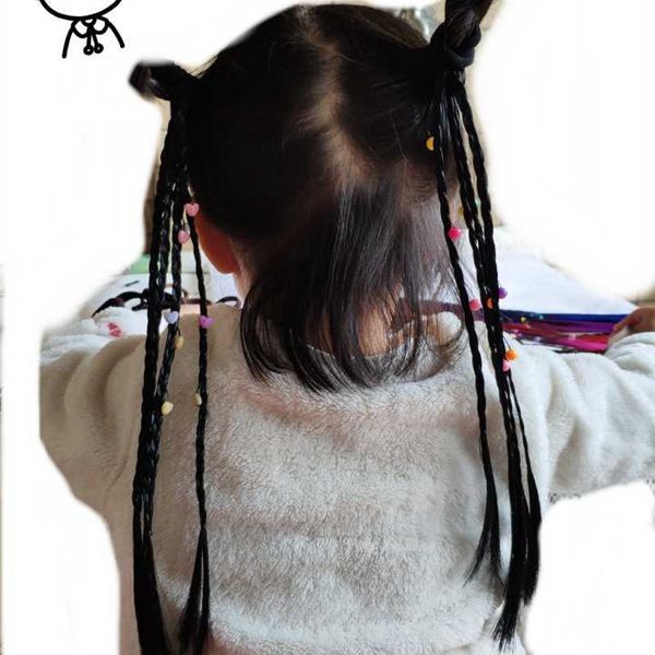 Neues elastisches Haarband für Mädchen, Gummiband, Haarschmuck, Perücke, Pferdeschwanz, Stirnband, Kinder, gedrehtes Geflecht, Seil, Kopfschmuck, Haarflechter, 50 Stück 0101
