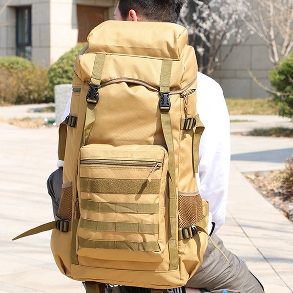 

outdoor bags 70l large capacity tactical backpack army assault bag climbing trekking hiking camping