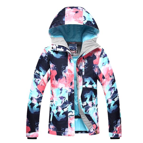 

gsou snow ski jacket women skiing suit winter waterproof ski suit outdoor camping female coat 2017 snowboard clothing camo